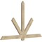 Ekena Millwork Kennewick Rough Sawn Timber Gable Bracket, Douglas Fir, 72"W x 45"H x 2"D x 4"F, 15/12 Pitch GBW072X45X0204KEN00RDF - alternate 3